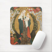 Jungfrau und Kind auf einem sichelförmigen Mond Mousepad (Mit Mouse)