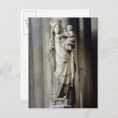 Jungfrau und Kind, bekannt als Notre-Dame de Paris Postkarte (Vorne/Hinten)