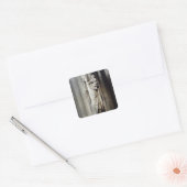 Jungfrau und Kind, bekannt als Notre-Dame de Paris Quadratischer Aufkleber (Umschlag)