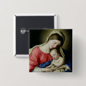 Jungfrau und Kind Button (Vorne & Hinten)