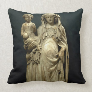 Jungfrau und Kind, c.1375 (Alabaster) Kissen