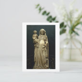 Jungfrau und Kind, c.1375 (Alabaster) Postkarte (Stehend Vorderseite)