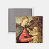 Jungfrau und Kind c.1465-70 Magnet (Vorderseite/Rückseite)