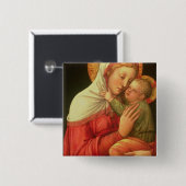 Jungfrau und Kind, c.1465 (Öl auf Platte) Button (Vorne & Hinten)