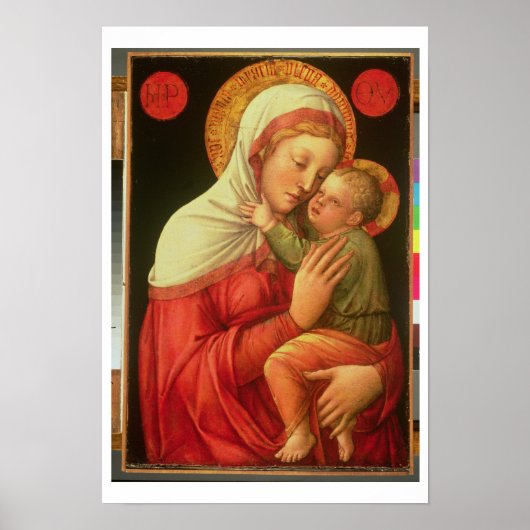 Jungfrau und Kind, c.1465 (Öl auf Tafel) Poster (Vorne)