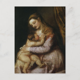 Jungfrau und Kind, c.1570-76 Postkarte