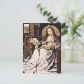 Jungfrau und Kind der flämischen Renaissance Postkarte (Stehend Vorderseite)