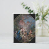Jungfrau und Kind - François Boucher Postkarte (Stehend Vorderseite)