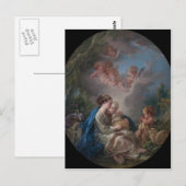 Jungfrau und Kind - François Boucher Postkarte (Vorne/Hinten)