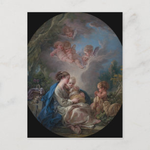 Jungfrau und Kind - François Boucher Postkarte
