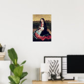 Jungfrau und Kind im kleinen Garten Poster (Heimbüro)