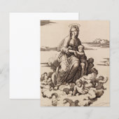 Jungfrau und Kind in den Wolken (Vorne/Hinten)