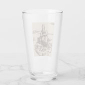 Jungfrau und Kind in den Wolken Glas (Rückseite)