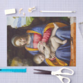 Jungfrau und Kind in einer Landschaft von Luini Seidenpapier (Handwerk)