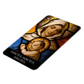 Jungfrau und Kind Jesus flexibler Magnet (Linke Seite)