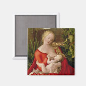 Jungfrau und Kind "Madonna mit der Iris", 1508 Magnet (Vorderseite/Rückseite)