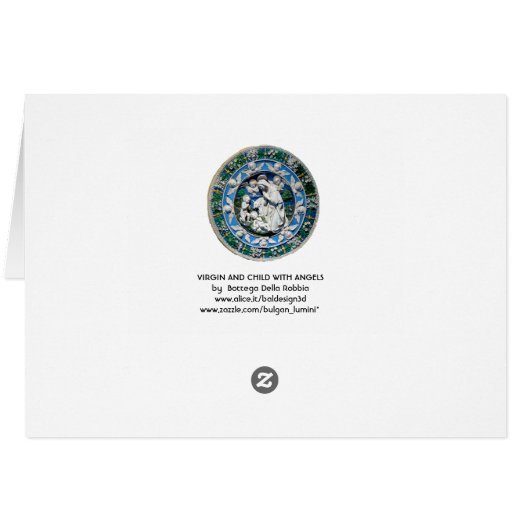 JUNGFRAU UND KIND MIT ANGELN (Rückseite Horizontal)