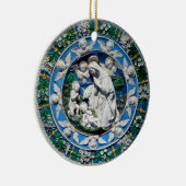JUNGFRAU UND KIND MIT ANGELN , FOTOVORLAGE KERAMIK ORNAMENT (Rechts)
