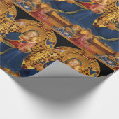 JUNGFRAU UND KIND MIT ANGELN GESCHENKPAPIER (Ecke)