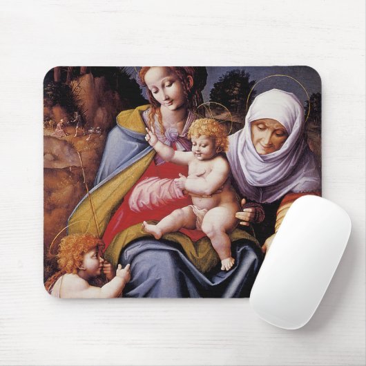 Jungfrau und Kind mit dem Heiligen Elisabeth Mousepad (Mit Mouse)