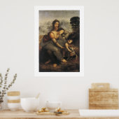 Jungfrau und Kind mit der Heiligen Anne Poster (Küche)