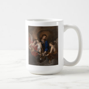 Jungfrau und Kind mit der Musik, die Engel macht Kaffeetasse