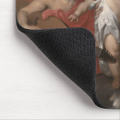 Jungfrau und Kind mit der Musik, die Engel macht Mousepad (Ecke)