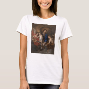 Jungfrau und Kind mit der Musik, die Engel macht T-Shirt