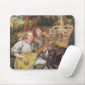 Jungfrau und Kind mit Engeln Mousepad (Mit Mouse)