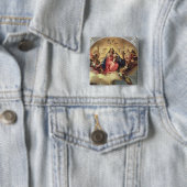 Jungfrau und Kind mit Engelsmusikern Button (Beispiel)