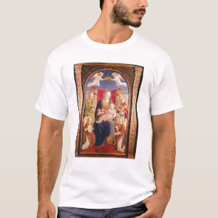 Jungfrau und Kind mit Engelsmusikern und -heiligen T-Shirt
