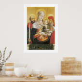 Jungfrau und Kind mit Heiligen Paul und Jerome Poster (Küche)