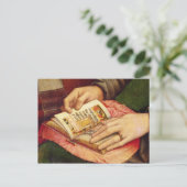 Jungfrau und Kind mit Heiligen Postkarte (Stehend Vorderseite)