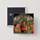 Jungfrau und Kind mit Johannes der Baptist Button (Vorne & Hinten)