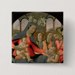 Jungfrau und Kind mit Johannes der Baptist Button