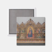 Jungfrau und Kind mit Legendären Szenen Magnet (Vorderseite/Rückseite)