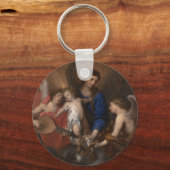 Jungfrau und Kind mit Musik Angeln Schlüsselanhänger (Vorderseite)
