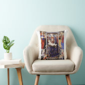 Jungfrau und Kind mit musikalischem Hintergrund be Kissen (Stuhl )