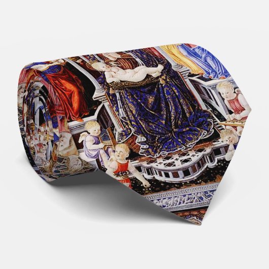 Jungfrau und Kind mit musikalischem Hintergrund be Krawatte (Gerollt)