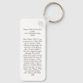 Jungfrau und Kind mit Rose Schlüsselanhänger (Rückseite)