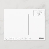 Jungfrau und Kind mit Saint Anne von Durer Postkarte (Rückseite)