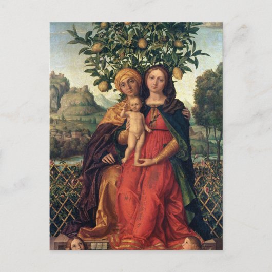 Jungfrau und Kind mit St. Anne, 1510-18 Postkarte (Vorderseite)