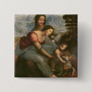 Jungfrau und Kind mit St Anne, c.1510 Button