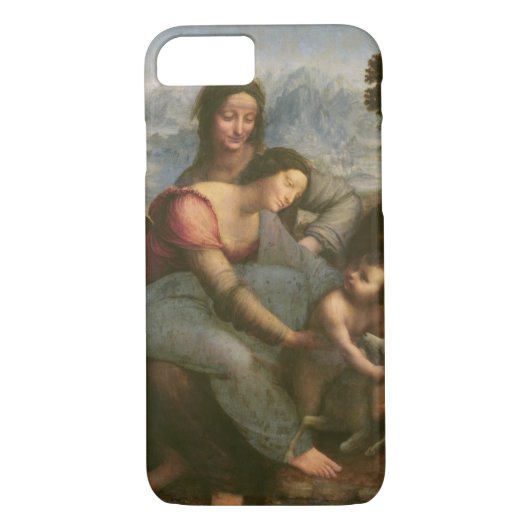 Jungfrau und Kind mit St Anne, c.1510 Case-Mate iPhone Hülle (Rückseite)