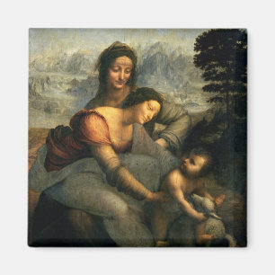 Jungfrau und Kind mit St Anne, c.1510 Magnet