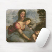 Jungfrau und Kind mit St Anne, c.1510 Mousepad (Mit Mouse)