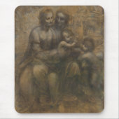 Jungfrau und Kind mit St. Anne von Leonardo da Vin Mousepad (Vorne)