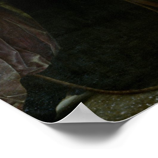 Jungfrau und Kind mit St. James & St. Dominic Poster (Ecke)