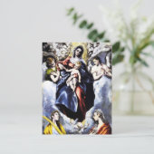 Jungfrau und Kind mit St. Martina Postkarte (Stehend Vorderseite)