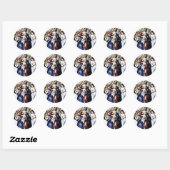 Jungfrau und Kind mit St. Martina Stickers (Blatt)